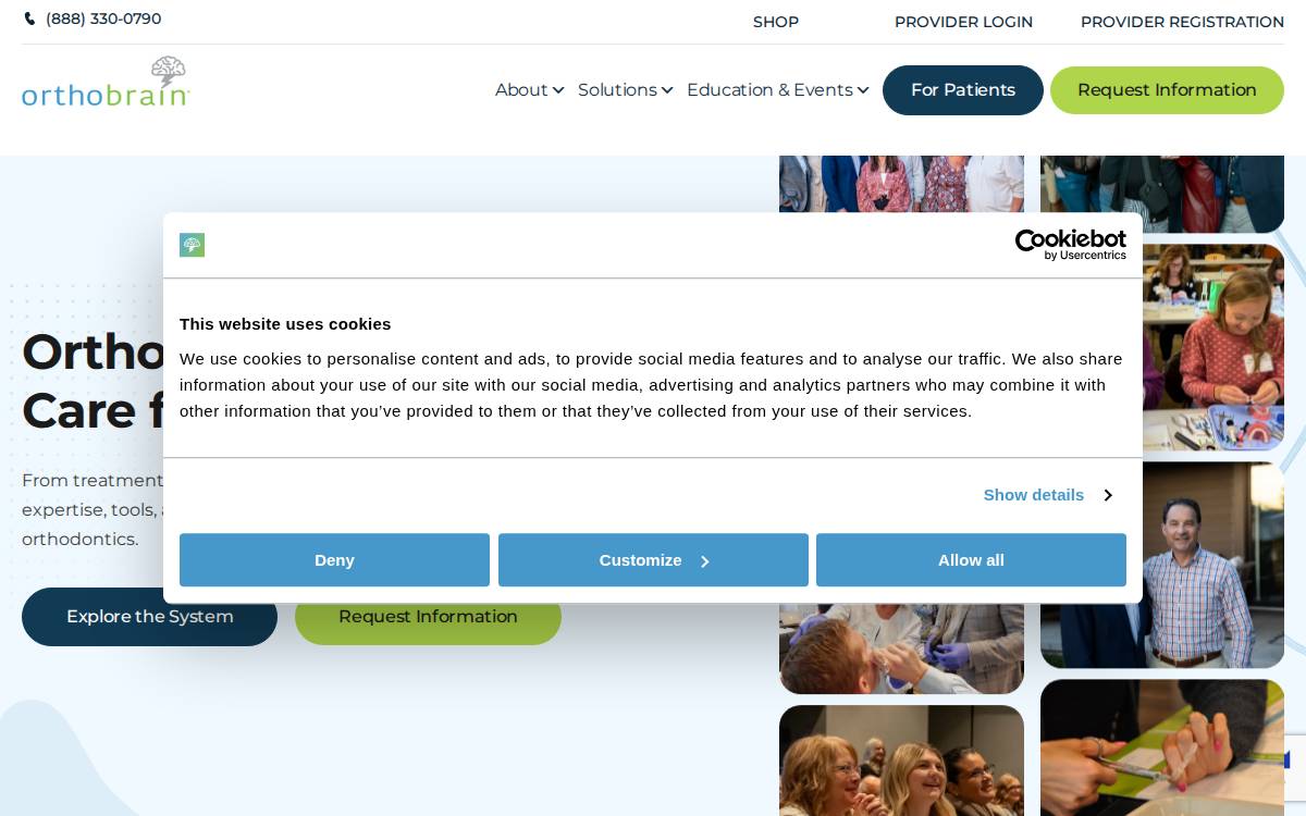 orthobrain website preview