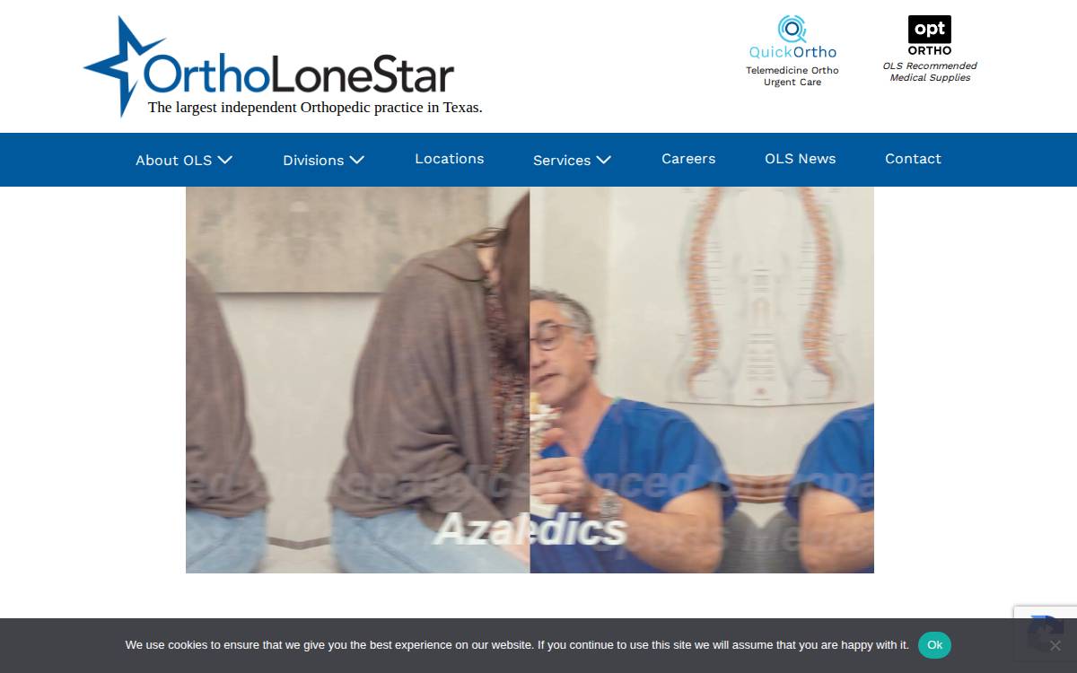OrthoLoneStar website preview