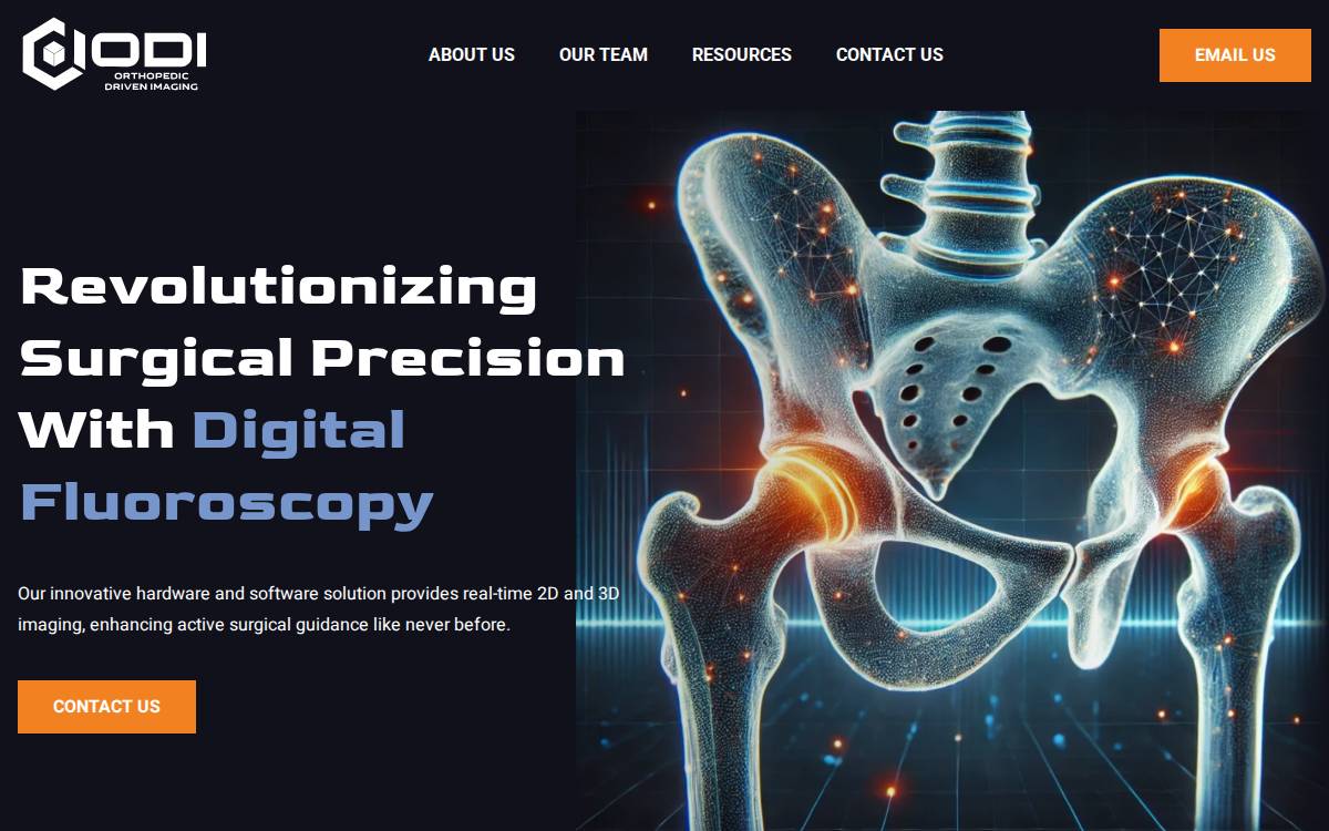 Orthopedic Driven Imaging website preview