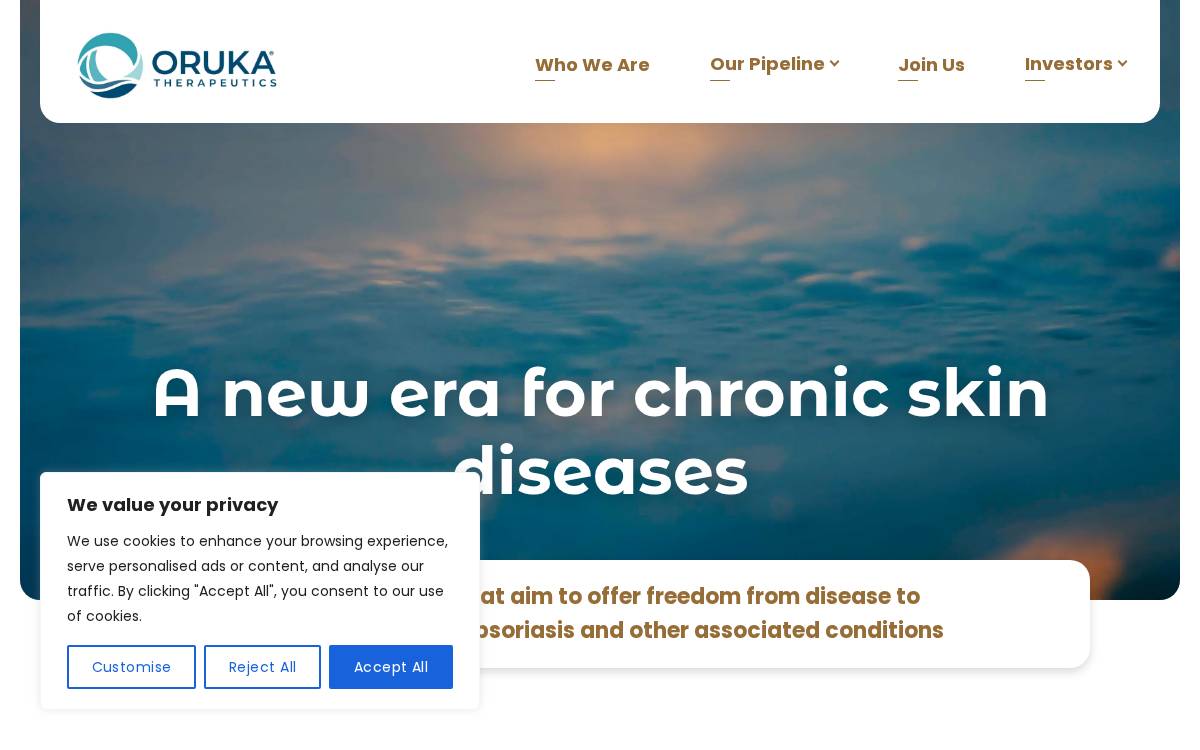 Oruka Therapeutics Inc website preview