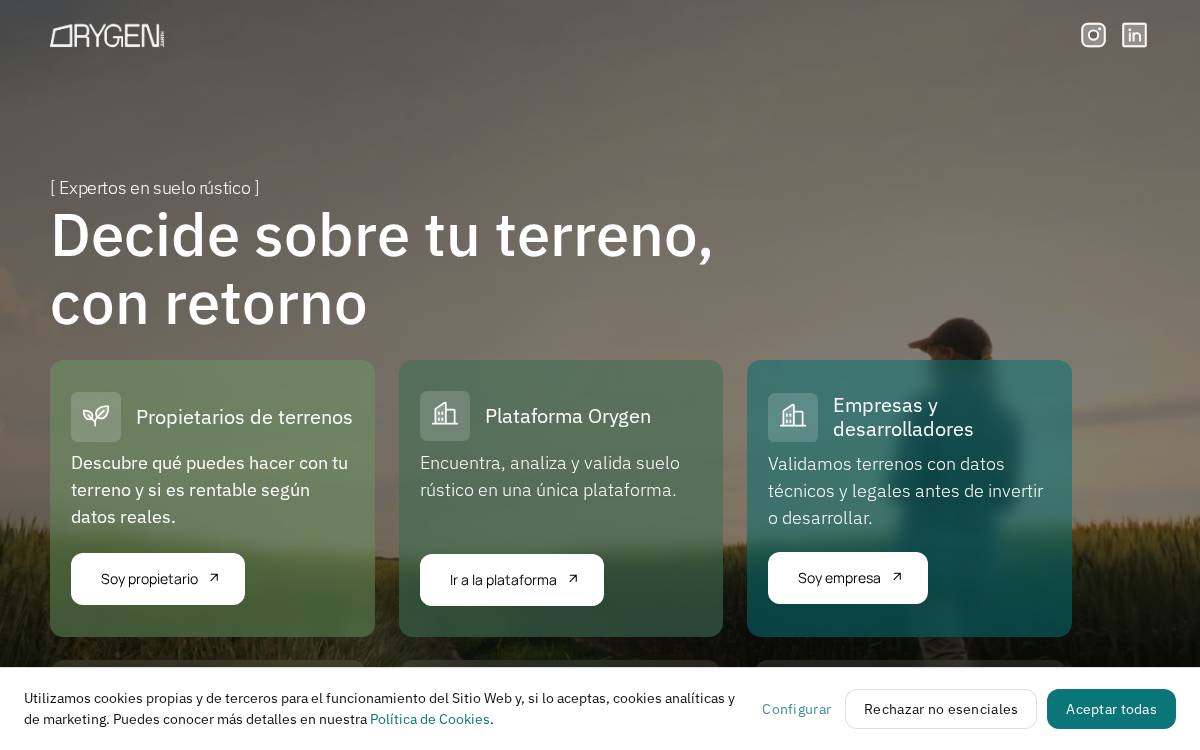 Orygen website preview