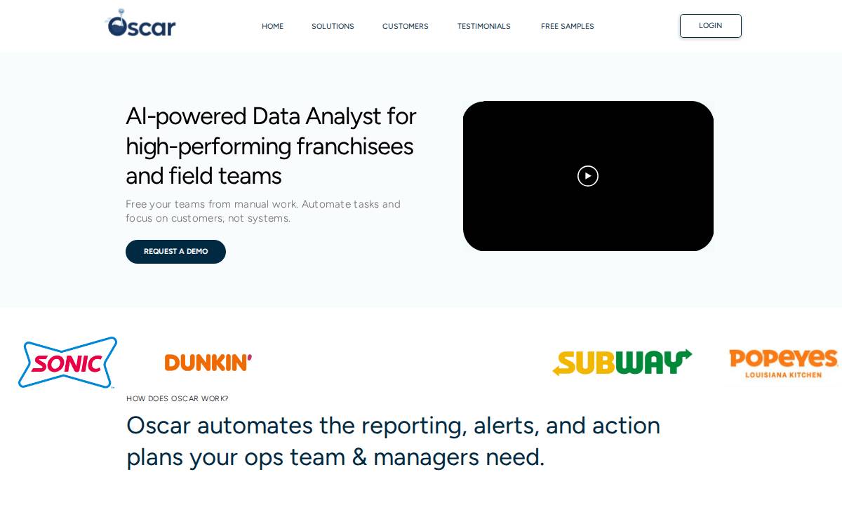 Oscar AI website preview