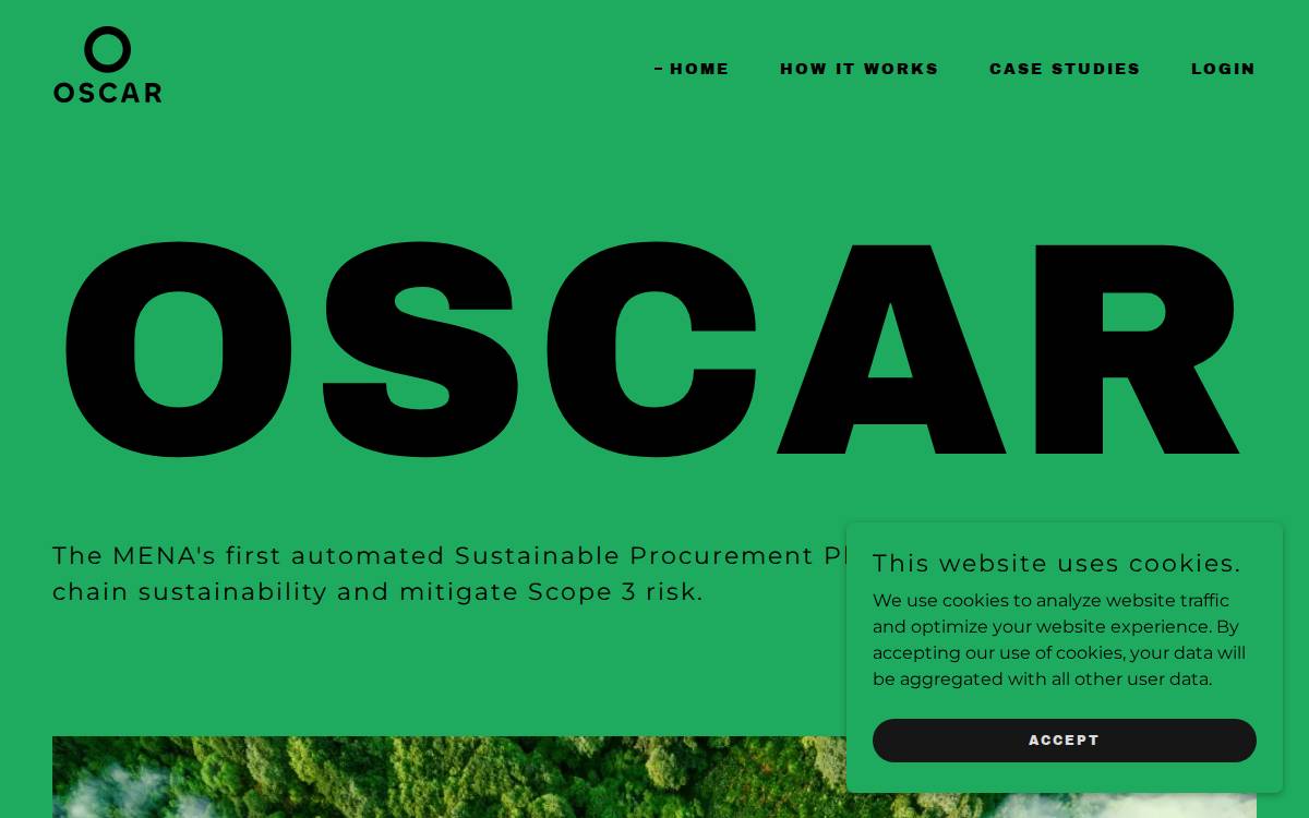Oscar website preview