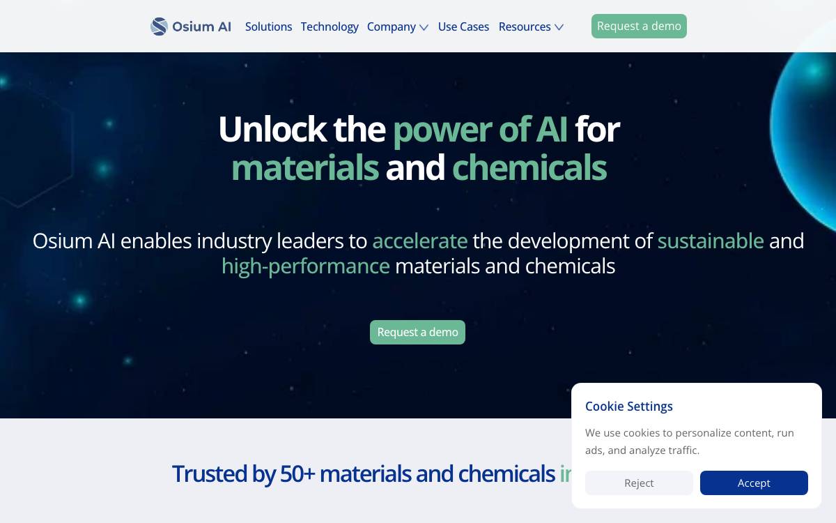 Osium AI website preview