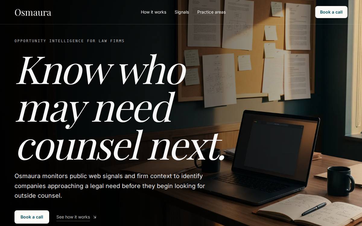 Osmaura website preview