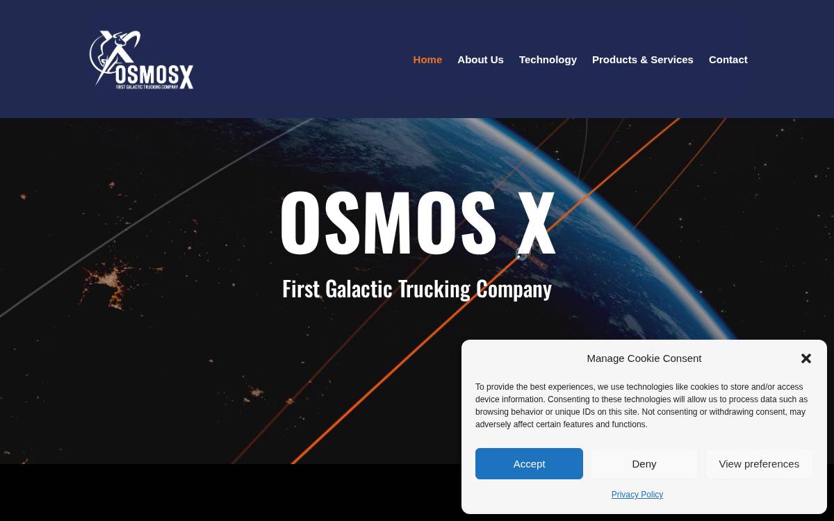 Osmos X website preview
