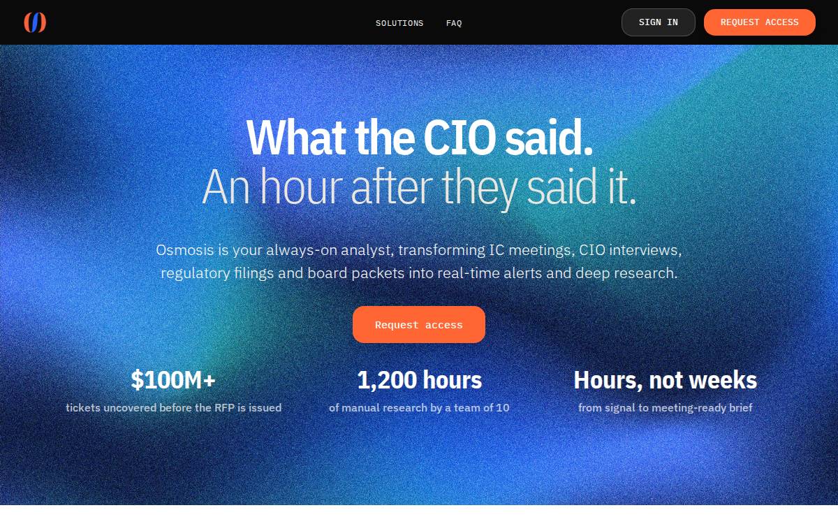 Osmosis website preview