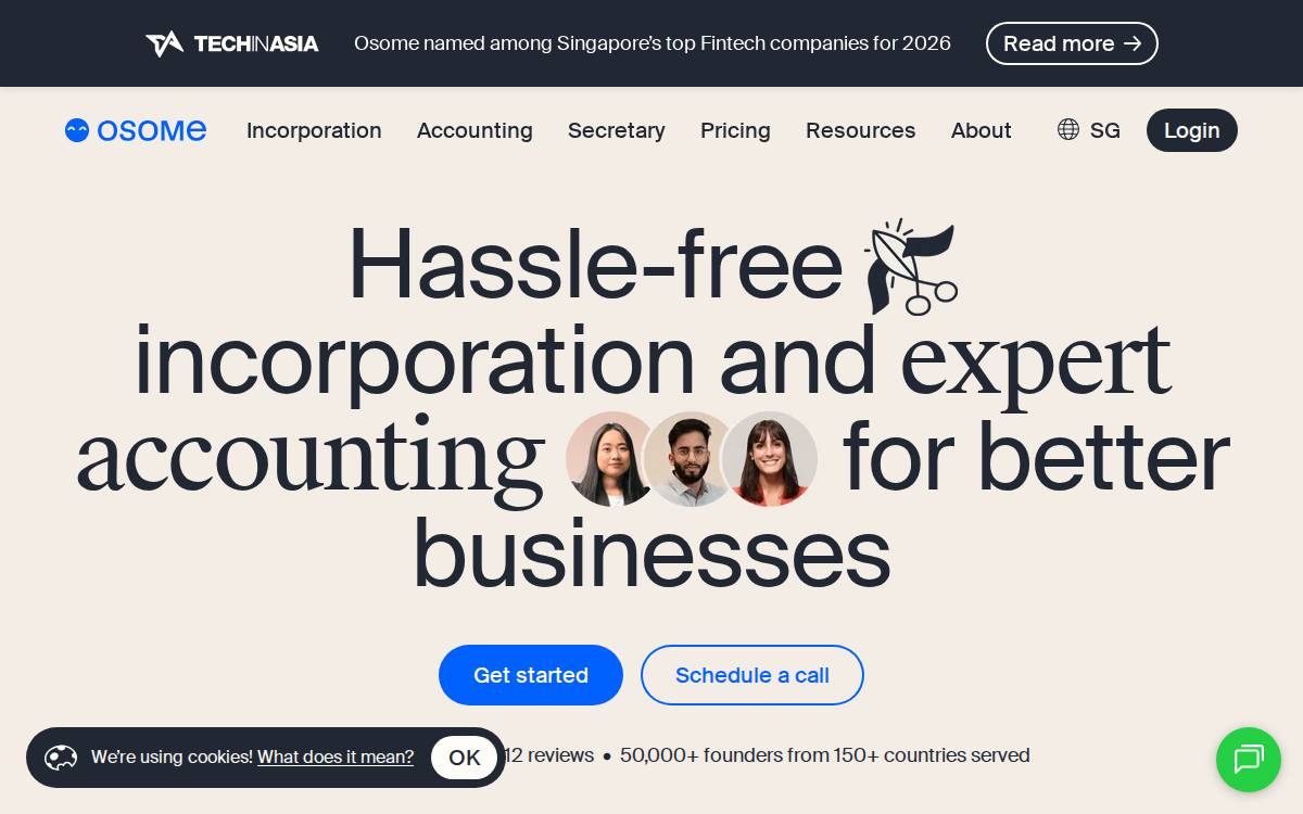 Osome website preview