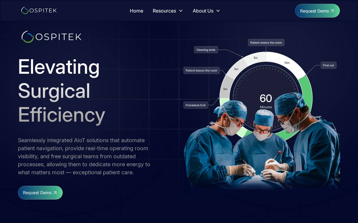 Ospitek website preview