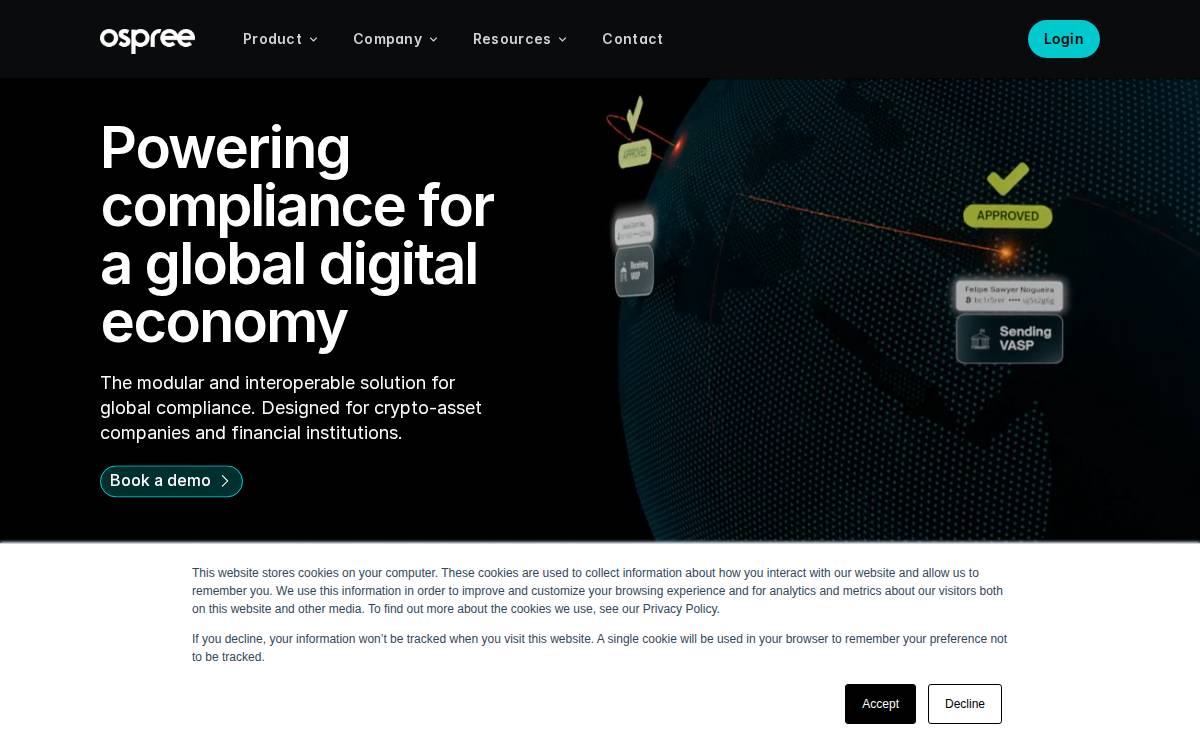 Ospree website preview