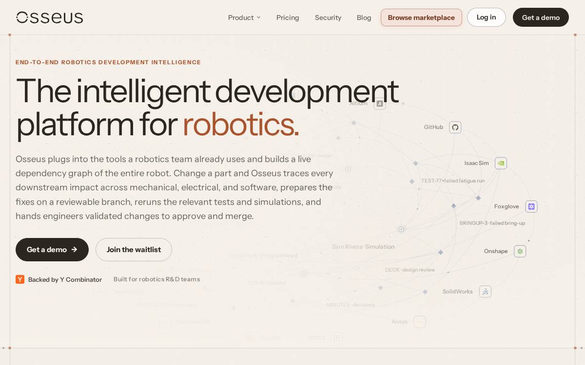 Osseus website preview
