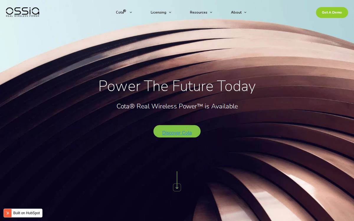 Ossia website preview