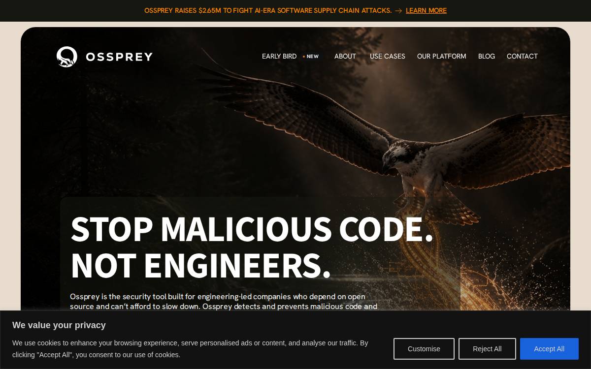 Ossprey website preview