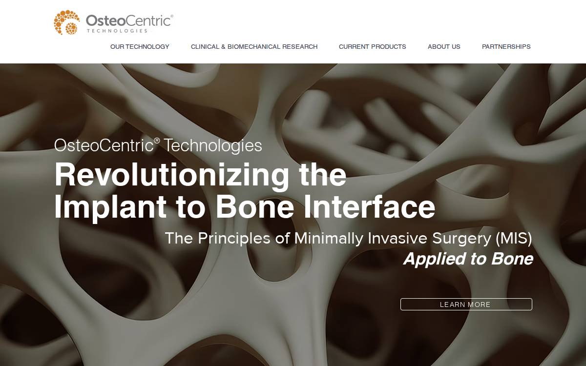 OsteoCentric website preview