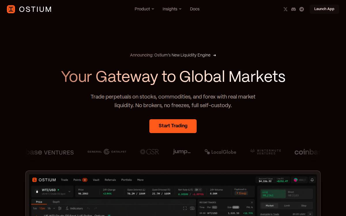 Ostium website preview