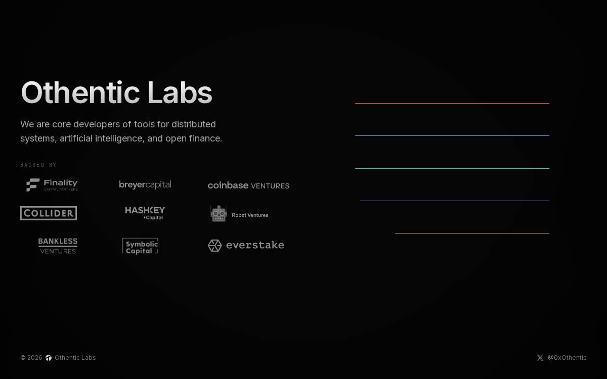 Othentic website preview