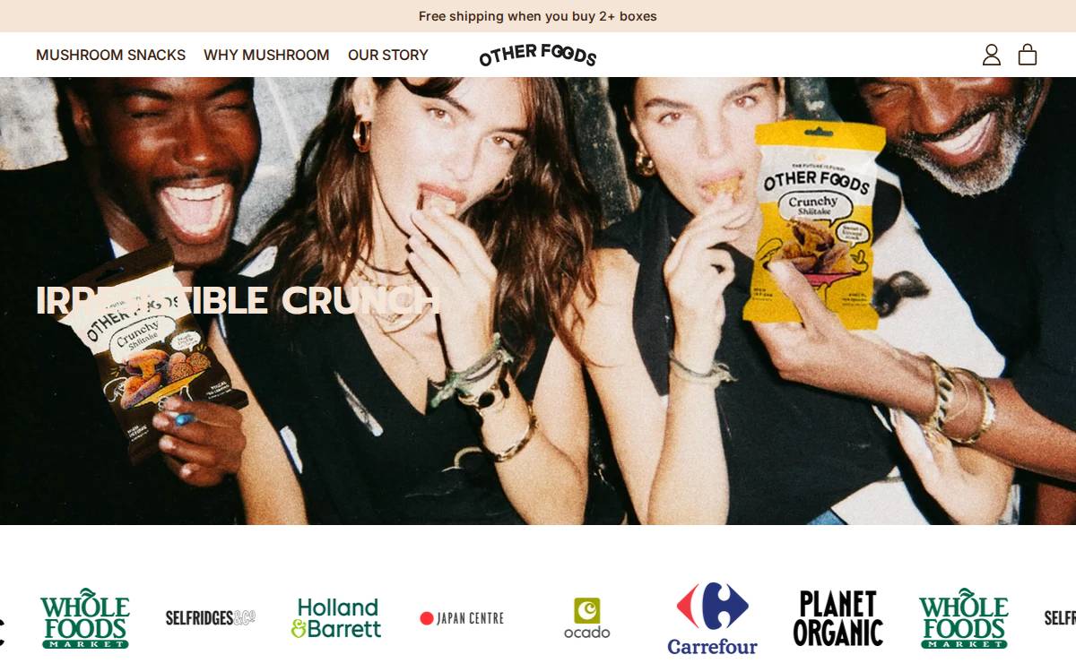 Other Foods website preview