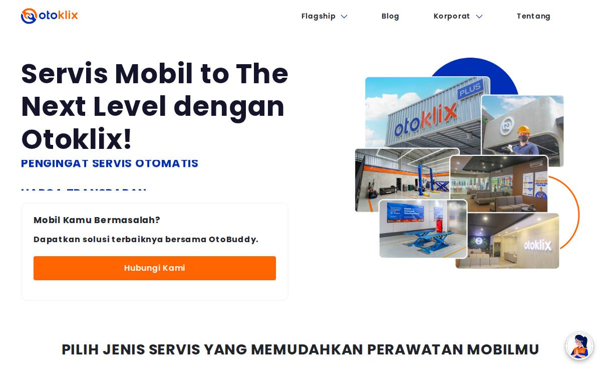 Otoklix website preview