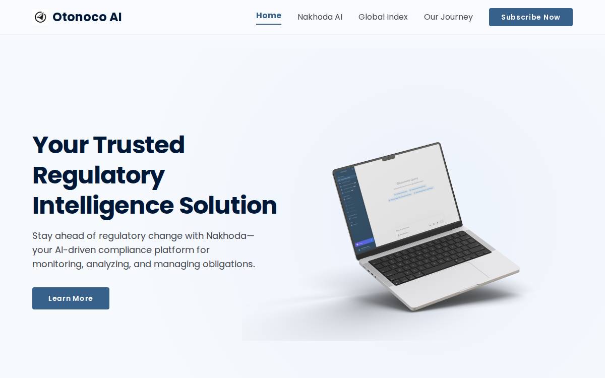 Otonocoai website preview