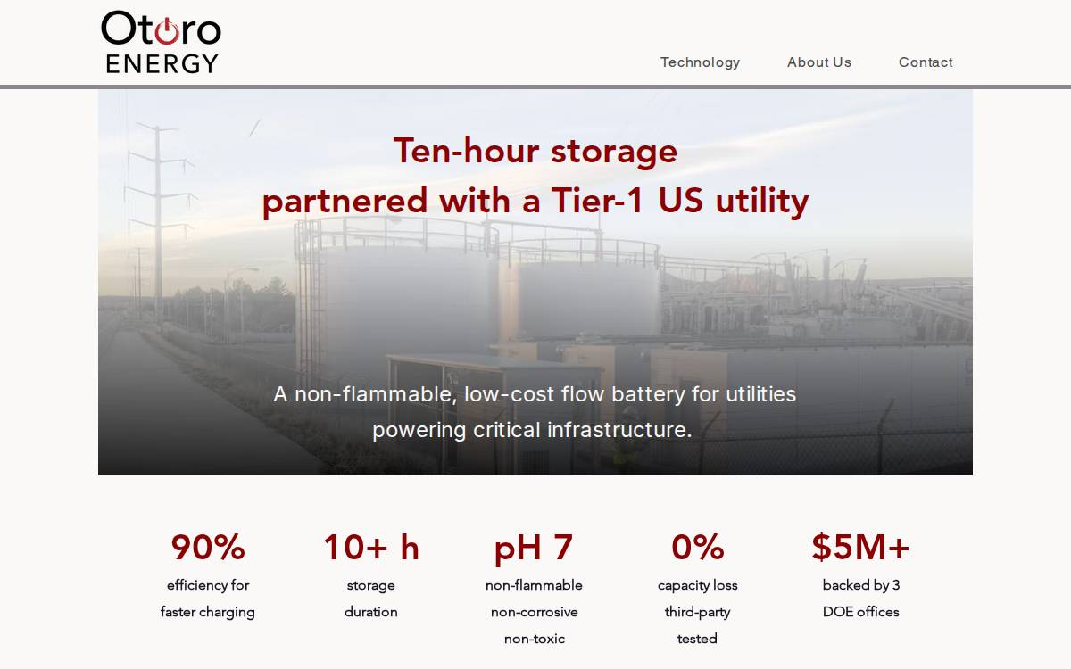 Otoroenergy website preview