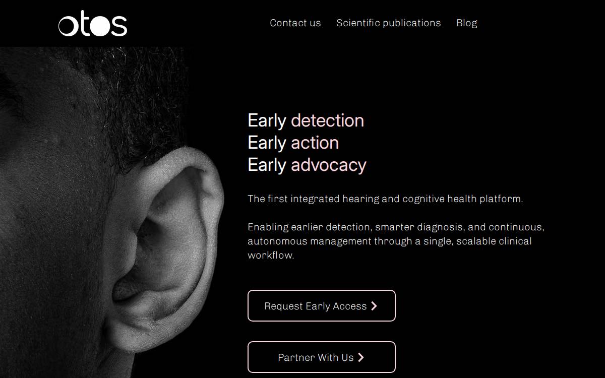 Otos Health website preview