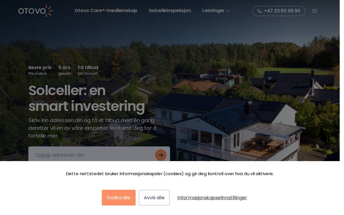 Otovo website preview
