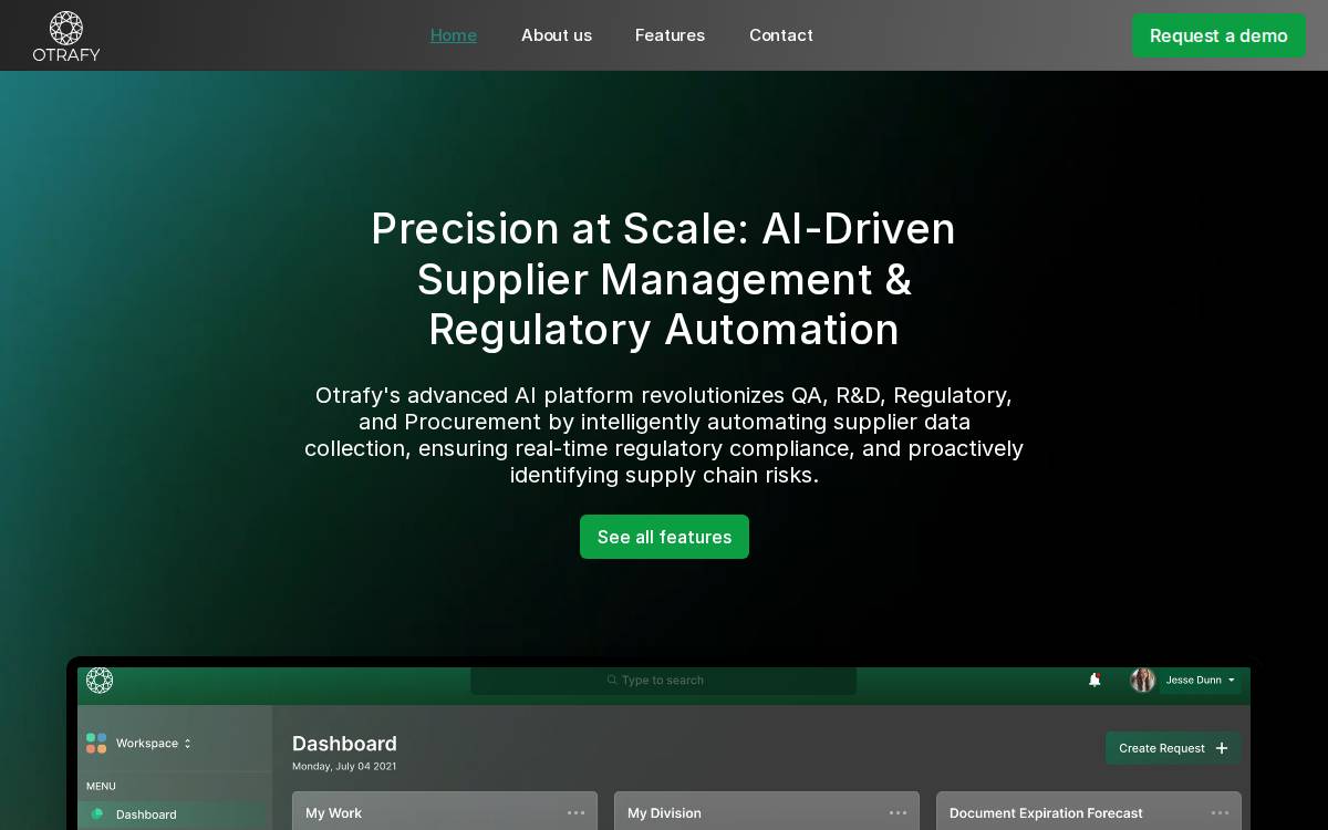 Otrafy website preview