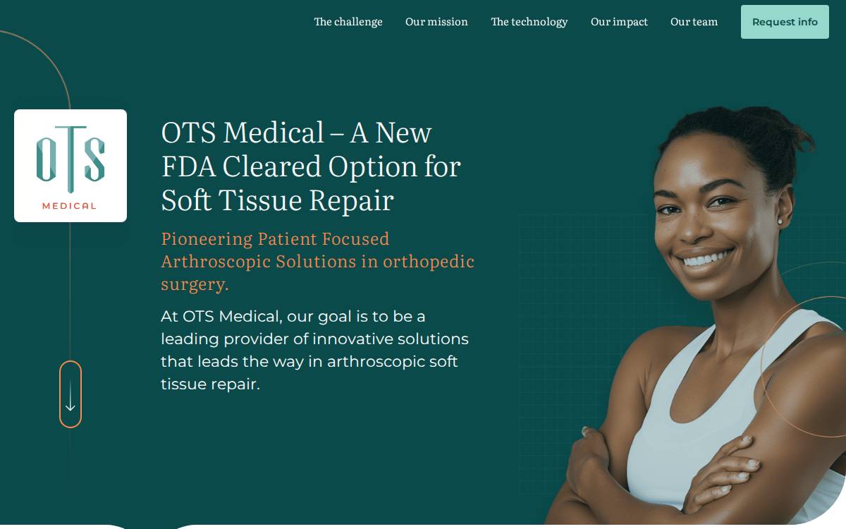 Ots Medical website preview