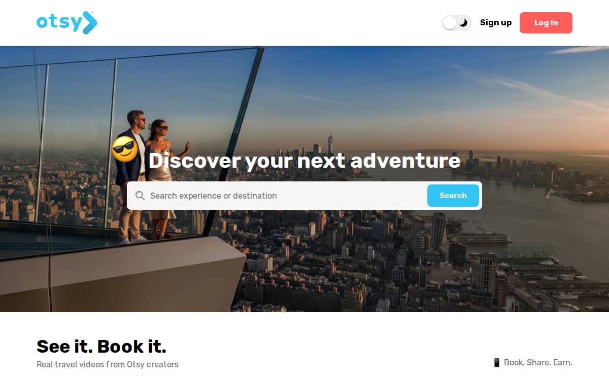 Otsy website preview