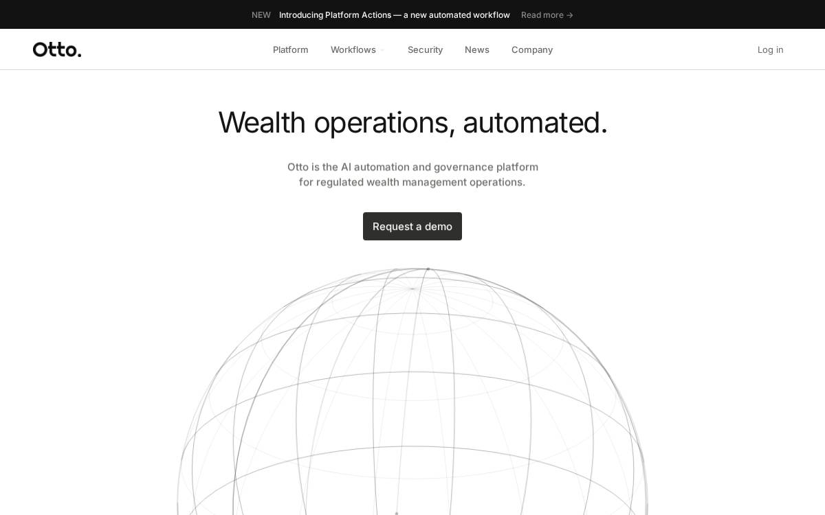 Otto Finance website preview