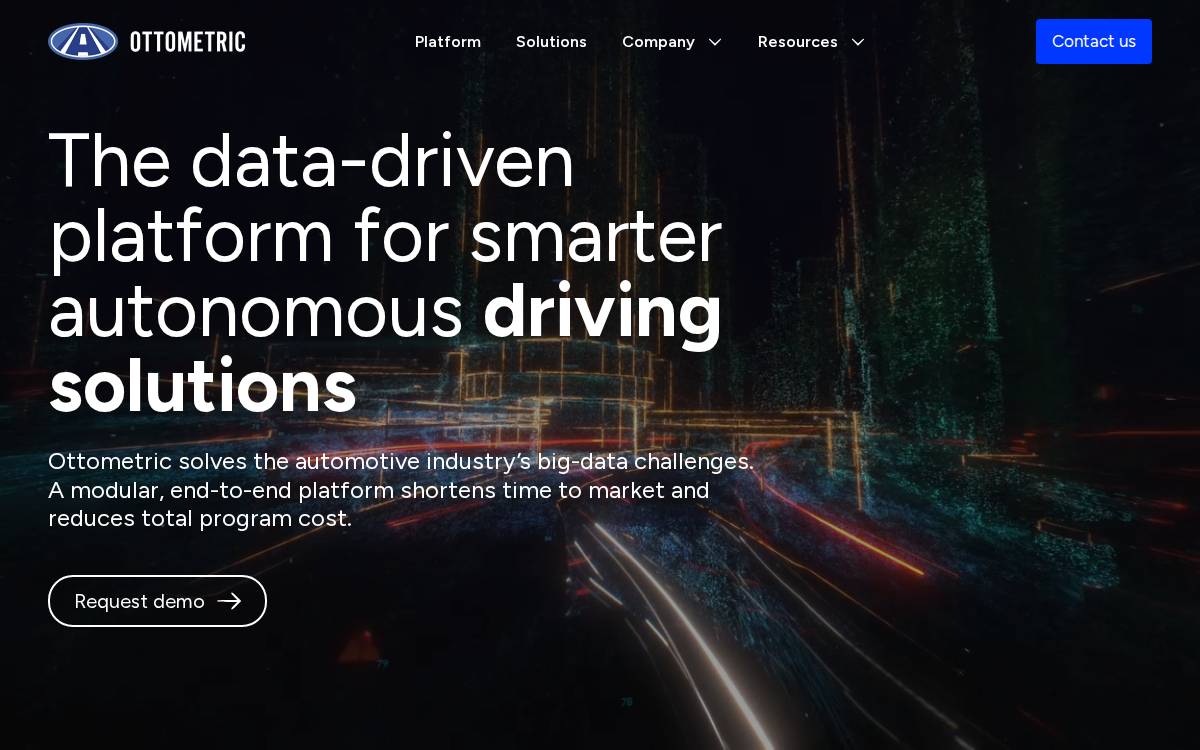Ottometric website preview