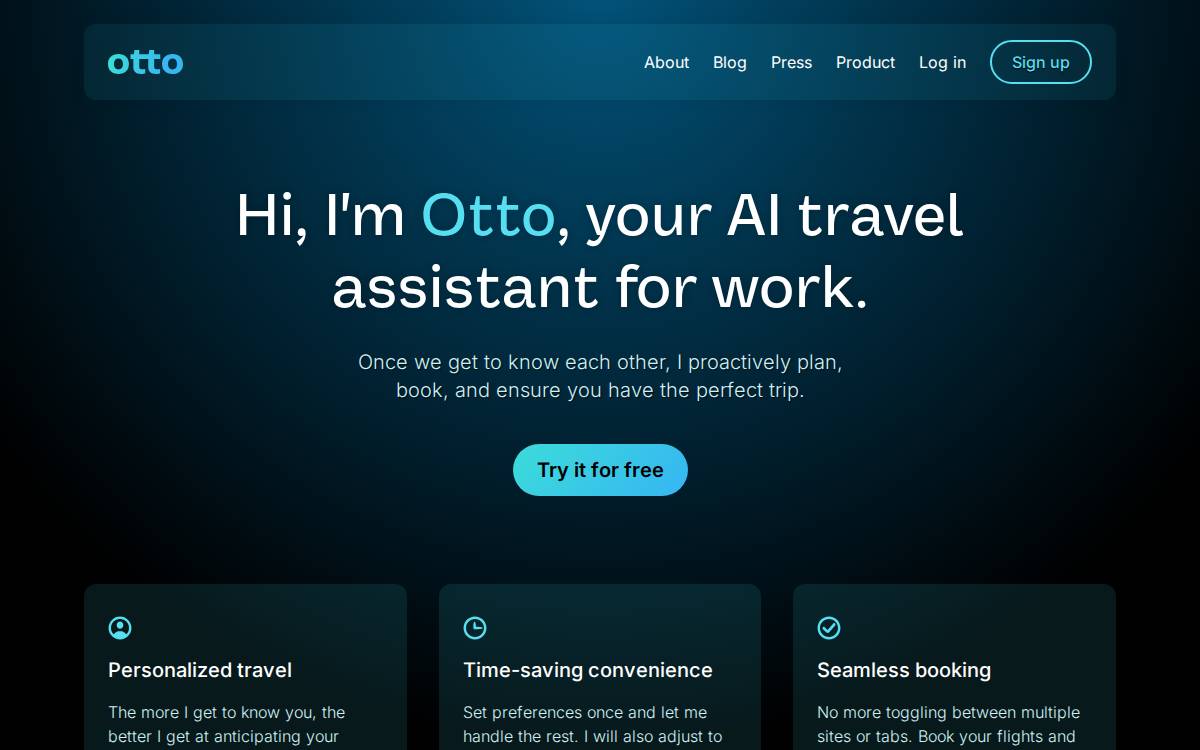 Ottotheagent website preview