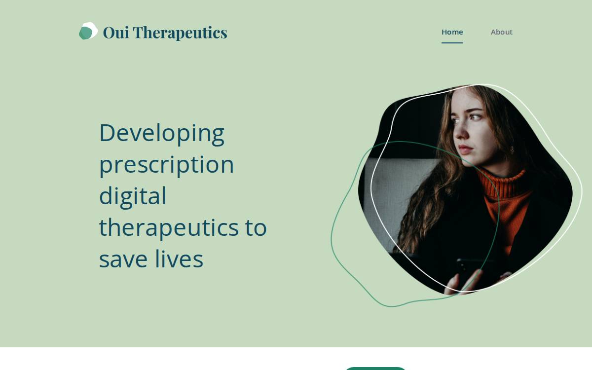 Oui Therapeutics website preview