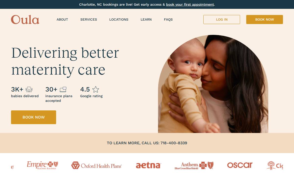 Oula Health website preview