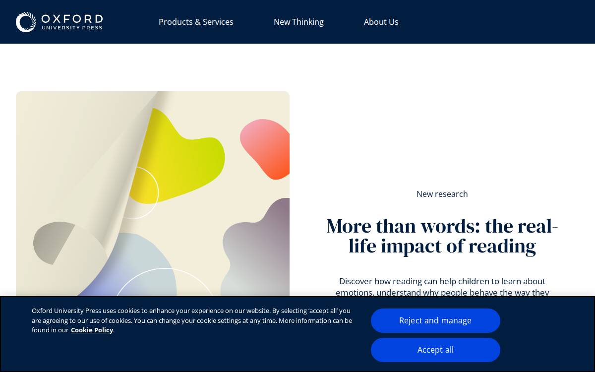 Oup website preview