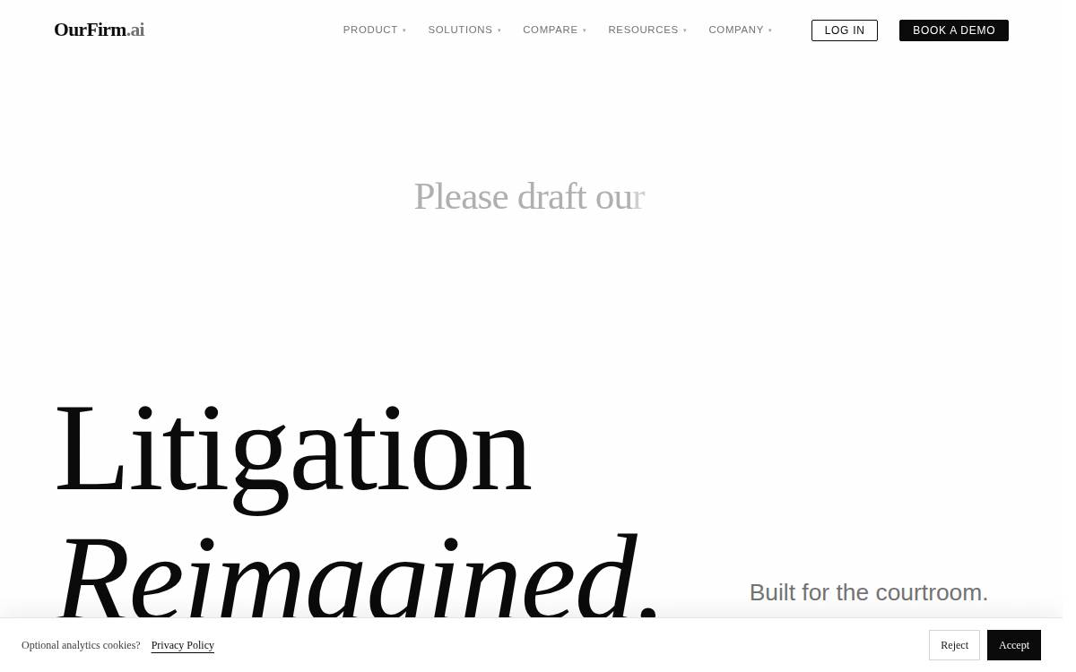 Ourfirm website preview
