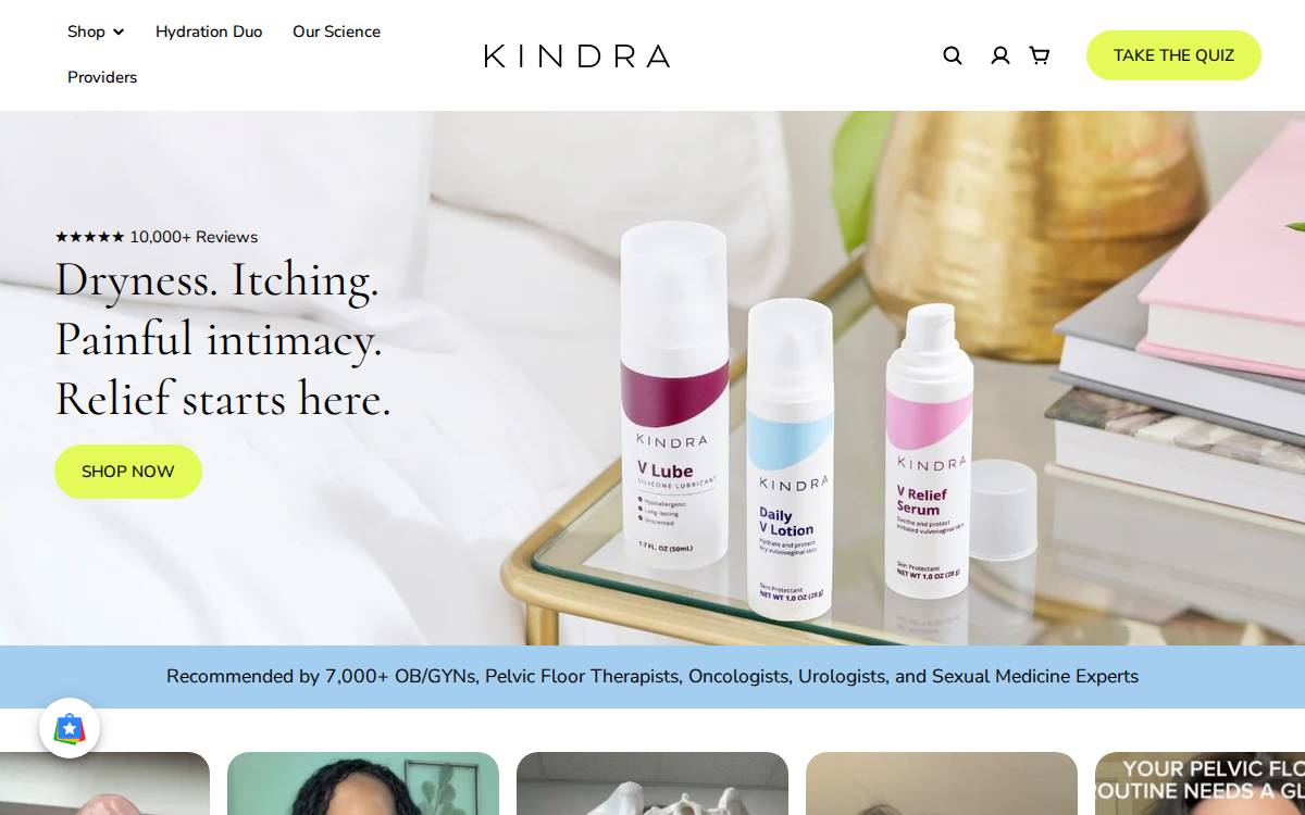 Ourkindra website preview