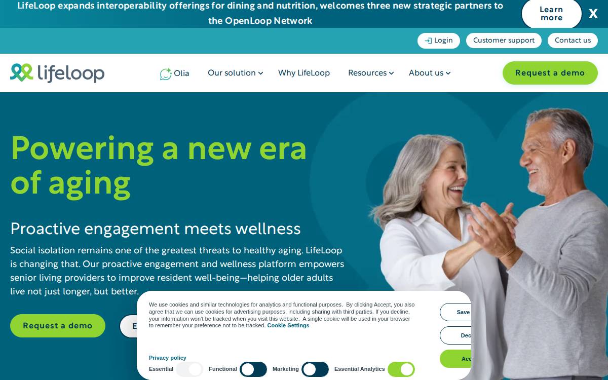 Ourlifeloop website preview