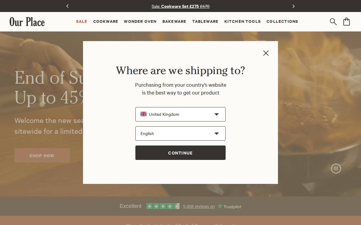 OurPlace website preview