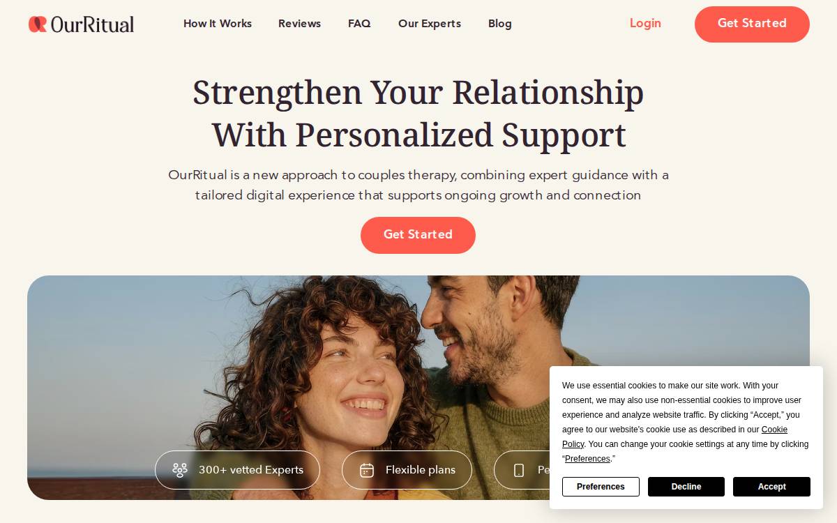 OurRitual website preview