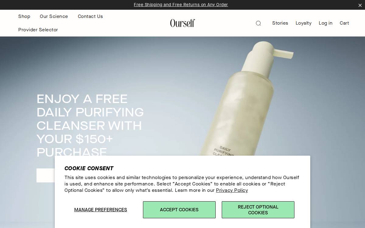 Ourself website preview