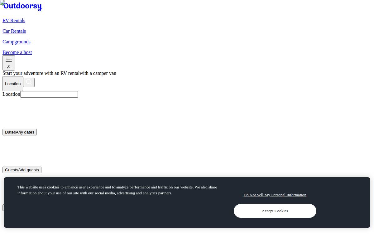 Outdoorsy website preview