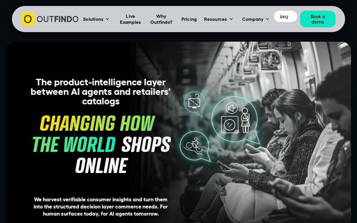 Outfindo website preview