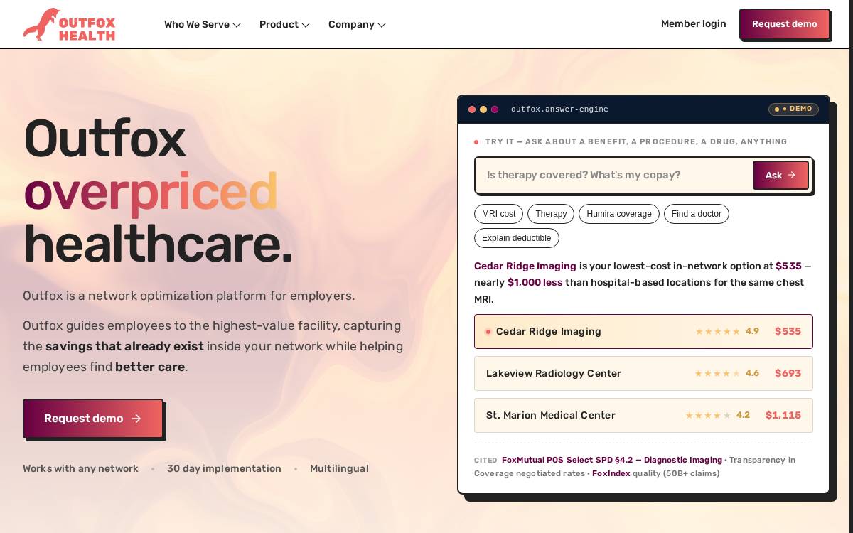 Outfoxhealth website preview
