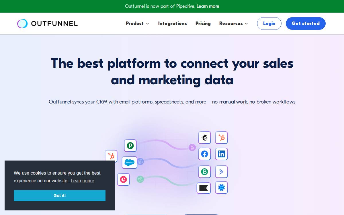 Outfunnel website preview