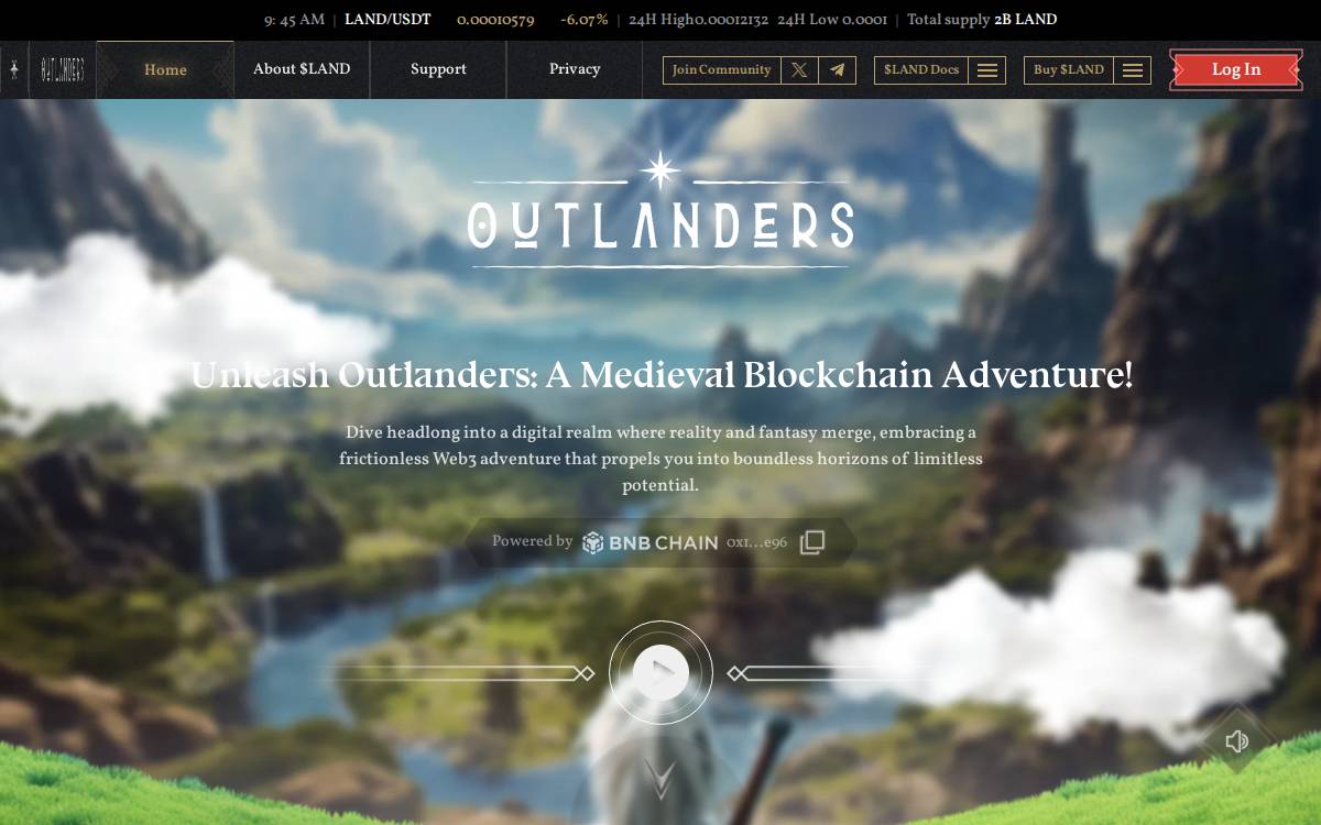 Outlanders website preview