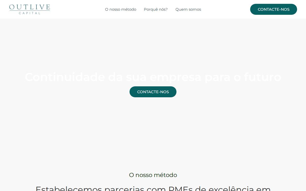 Outlivecap website preview