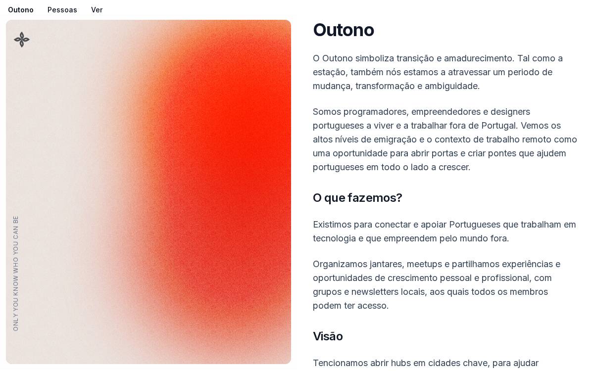 Outono website preview