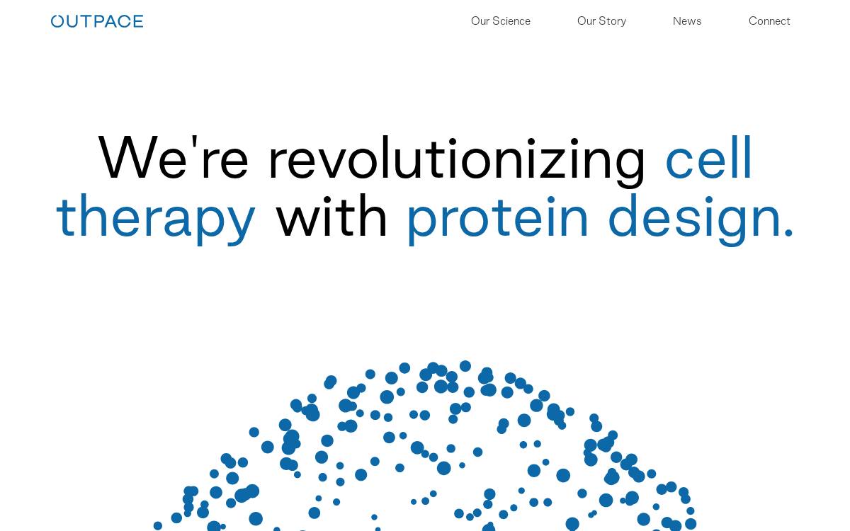 Outpace Bio website preview