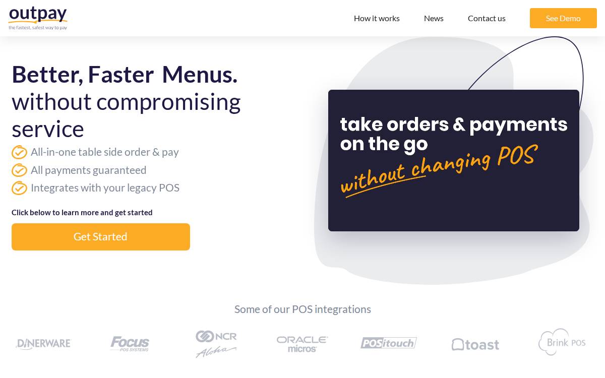 Outpay website preview